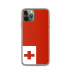 Coque iPhone &ndash; Drapeau Tonga &ndash; iPhone 11 Pro &ndash; Supp &ndash; Mitmev&auml;rviline &ndash; Vertikaalne