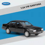 Welly 1:24 skaala VW Santana sulamist automudel, survevalu metallist m&auml;nguasjas&otilde;idukid, automudel K&otilde;rge simulatsiooniga kollektsioon, kingitused lastele 1:24-size:18.5*7.1*6cm must