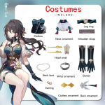 Ysir Emi Lo Cos R&otilde;ivad Honkai Impact Ruan Mei Cosplay R&otilde;ivad T&auml;iskomplekt Anime C R&otilde;ivad Naistele XXL