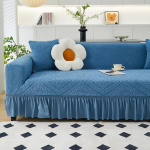 Žakardi volang&auml;&auml;rega diivanikate - Universaalne sobivus k&otilde;ikideks aastaaegadeks Two-seater 145-185cm