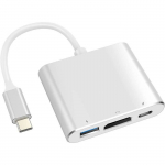 Adaptateur USB C vers HDMI Adaptateur de type C Convertisseur AV multiport avec sortie HDMI 4K Port hub USB C et port de char[L696]