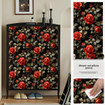 Isekleepuv kapi kleebis Prantsuse retro mustriga Riidekapi kapi ukse renoveerimine Veekindel k&ouml;&ouml;gim&ouml;&ouml;bli renoveerimine 60cm wide * 5m long