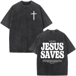 Kristlik Jeesus Piibliv&auml;rss Pesta T-s&auml;rgid Meeste Naiste Mood Vintage Suured T-s&auml;rgid Harajuku Puuvillane L&uuml;hikeste Varrukatega T-s&auml;rk M black