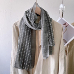 Triibuline v&auml;rviline pitsiline puuvillane linane &otilde;huke sall naistele talvel, &scaron;all, kevad- ja s&uuml;gismoesall, siidsall, &uuml;hev&auml;rviline marlisall 140*40cm