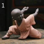 Kung Fu keraamiline v&auml;ike Buddha kuju munk v&otilde;itluskunstide kujuke kaunistus kodu kingitus