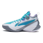 Li Ning Sonic 10 V1 Noorte Korvpallijalatsid Laste tossud Valge Hall Sinine YKBS022-1 42