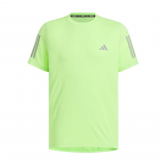 Adidas Own The Run SS25 Dopamiini triip Mugav kootud veniv kiiresti kuivav spordis&auml;rk &uuml;mmarguse kaelusega l&uuml;hikeste varrukatega Meeste &uuml;laosad JY6983 M