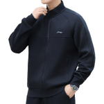 Vooder Spordi Elustiili Seeria &Uuml;hev&auml;rviline Lukuga Vabaaja Hingav P&uuml;stkrae Jakk Meeste jakid Must AWDU905-1 3XL