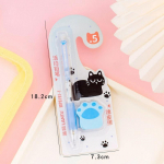 Kawaii Kassik&auml;pa Mehaaniline Pliiats Kustukummikomplekt Joonisfilm Automaatsed Pliiatsid 0,5 mm Koolitarbed Lastele &Otilde;pilaste Kirjatarbed