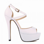 &Ouml;&ouml;klubi Cross-dresser Unisex Meeste Hot Drag Queen Sandaalid &Uuml;limoodsad Pruutkingad Super K&otilde;rged Kontsad Sandaalid Pump PU Nahk SM Gay Newhalf 44 ihukarva