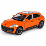 1/32 Porsche Macan maastur Sulamist Valatud M&auml;nguauto Mudel Heli ja Valgusega T&otilde;mmatav Laste M&auml;nguasi Kogumisobjekt S&uuml;nnip&auml;evakingitus oranž