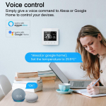 Tuya ZigBee intelligentne konstantse temperatuuri kontroller temperatuuri reguleeritav LCD-ekraaniga kontroller kompaktne suurus valge