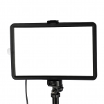 USB LED Video Valgusti Komplekt Video Konverentsi Valgustus LED T&auml;itevalgusega 3200K 5600K Reguleeritav Pikendatav Statiiv V&auml;rv must