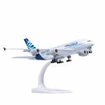 1/400 Valatud SimulatsioonSulamist M&auml;nguasjad Mudel 20cm Airbus 380 Protot&uuml;&uuml;pLennuk A380 Lennukimudel Kaunistused LennunduseKogu valge/sinine