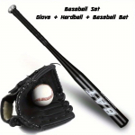 Baseballi treeningkomplekt teismelistele algajatele - Alumiiniumisulamist pesapallikurikas ja p&uuml;&uuml;djakiivri komplekt V&auml;rvid: Must Sinine H&otilde;bedane 62cm