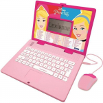 Hariduslik kahesuunaline arvuti Disney printsessid - LEXIBOOK - 124 tegevust roosa
