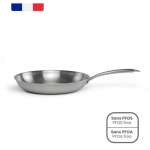 Po&ecirc;le Acier inoxydable 18/10 Triply Brigade 24 cm - LIVOO - MEP158 - Tous feux dont induction - Made in France