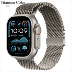 Milano metallrihm titaanist Apple Watch Ultra 2/3 jaoks Rihm 49mm Series11 46MM K&auml;ev&otilde;ru iWatch Series 10 9 8 7 6 5 SE 45mm 44mm 42mm Ultra2/3 49mm & Steel gray