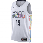 Nike X NBA koost&ouml;&ouml; Denver Nuggets Dri-Fit FW24 City Edition Nikola Jokic V-kaelusega kampsun Mugav korvpallivorm Meeste vorm FQ4340-101 M