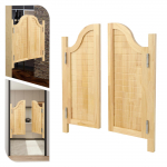 2 tk m&auml;nnipuidust vaheuks, 80*90cm Valge/Must/Puiduv&auml;rvi Kiikuv t&auml;ispuidust uks Paksus 35mm Kohvikute, Baaride jaoks