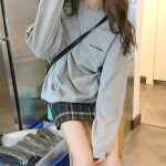 Uued Kpop Letter Hoody Fashion Korea &otilde;hukesed &scaron;ikid naiste kampsunid Lahedad tumesinised hallid naiste pusad XXL