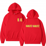Saksa rokkb&auml;nd Tokio Hotel Kaulitz ja Kaulitz Prindiga Huppar Meeste Hip Hop Punk Gooti Vintage Dressipluus Mehelik &Uuml;legabariidiline Huppar S