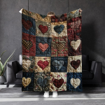Kaasaegne v&auml;rviline s&uuml;damekujuline lapitehnikas aastaringne pehme, soe ja hingav pleed diivanvoodile, telkimiseks, segav&auml;rvides, hubane kodukaunistus 30x40in