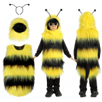 Halloweeni laste esinemiskost&uuml;&uuml;mid Loom Mesilane Rollim&auml;ng Cosplay Kost&uuml;&uuml;mid Esinemiskost&uuml;&uuml;mid L kollane