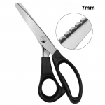 3/5/7/10/18mm Roostevabast terasest k&auml;&auml;rid Kolmnurksete hammastega Pitsi Kangas K&auml;sit&ouml;&ouml; R&otilde;ivaste valmistamine Siksakiline l&otilde;ige R&auml;tsepa k&auml;&auml;rid &Otilde;mblusk&auml;&auml;rid