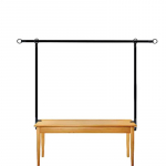 Laua kohal olev reguleeritava pikkusega pulk-alus, sobib erinevate laudade suurustele, metallist &otilde;hupalli lillekaare alus, pulmade kaunistus 242x100cm