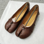 Moodsad Kortsudega Tabi Ninja Kingad 2025 Naistele Mugavad Nahast Balleriinad Split Koodiga Varvastega Mokassiinid Femme Mary Jeans Mokassiinid Daamide Balleriina Kingad 35 pruun