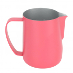 Coffee Latte Art kannud, kaldkujuline disain 450 ml roostevabast terasest piimavahustamiskann kohvipiima jaoks helehall v&auml;rv