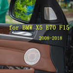 LHD RHD autostereok&otilde;lari uksekleebise kate BMW X5 E70 F15 2008-2018 roostevabast terasest trimmi auto stiiliga autole F15 Silver 2 pieces