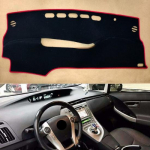 Car Auto DashMat Cover Non-slip Pad WIth Red rim Pad For Toyota Prius 2010-2015