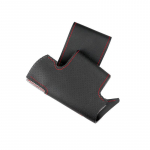 For VW Touareg Phaeton 2002 2003 2004 2005 2006 2007 2008-2010 Car DIY ized Interior Accessories Steering Wheel Cover Trim Black-Red line