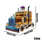 Viski dekanteer poolveoauto Bourboni dosaator 375 ml Vintage lik&ouml;&ouml;rikonteiner huvitava korgiga brunchi v&otilde;i &otilde;lle serveerimiseks