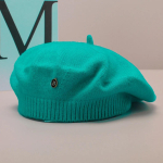 Luksuslikud T&auml;hed Naiste Villane Barett Talvine Soe Beanie M&uuml;ts Mood T&uuml;druku Prantsuse Maalija M&uuml;tsid Vintage Naiste Baretid M&uuml;tsid blue