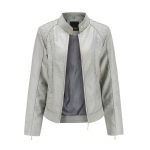 Naiste nahktagi Moodne temperament kaelus PU nahast naiste nahktagi Naiste nahkmantel 4XL hall