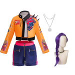 Lapsed T&uuml;drukud Kpop Rumi Zoey Mira Cosplay Kost&uuml;&uuml;m Halloween Karneval Jahimehed Lava Kost&uuml;&uuml;m Parukas &Uuml;likond Peo Rollim&auml;ngu R&otilde;ivad 160