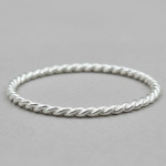Keerutatud 925 Sterling H&otilde;bedast K&auml;ev&otilde;ru, K&auml;sitsi Valmistatud Minimalistlik Igap&auml;evane Ehtekunst, Kingitus Talle 6 Inches h&otilde;be