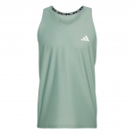 Adidas Own The Run Mugav Mitmek&uuml;lgne Lihtne Pehme &Uuml;hev&auml;rviline Tanktop Meeste topid Hall-Roheline JC9812 M