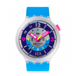 Swatch AQUACHRONO SWATCH NEON HIELO Sinine K&auml;ekell, SB01K400, Unisex,