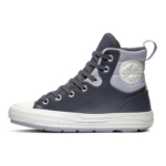 Converse Chuck Taylor All Star Berkshire Boot Abrasion Resistant Cushioning High top Canvas Shoes Unisex Gray A01331C 35