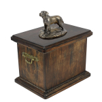 Labrador Retriever - urn for the ashes of a dog, urn with a statuette, elegant urn in the classic style of the Art-Dog brand pruun