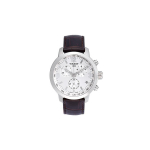 TISSOT 200 Kvartsmehhanismiga 200m Veekindel Meeste K&auml;ekell 42mm H&otilde;bedane sihver Roostevabast terasest korpus Nahkrihm T055.417.16.037.00 Silver Dial