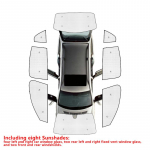 BMW 7. seeriale F01 G11 G12 2010~ Auto esiklaaside p&auml;ikesekatted P&auml;ikesekaitse Visiir Auto lisatarvikud 2011 2012 2013 2014 2015 F01 G11