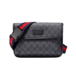 Gucci Vintage Logo Stripe Web L&otilde;uend ja Nahk Rinnakott Meeste kotid Must 598113-K5RLN-1095