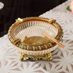 Euroopa stiilis retro klaasvaas luksuslik kuivatatud lillede vaas majapidamise elutoa t&ouml;&ouml;laua dekoor lillede seadmise vaas