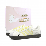 Adidas VL COURT 2.0 Cute Paw Puppy, Special Shopping Bag Low top German Army Trainers Unisex Yellow JI0497(Team1800-SBOX) 36