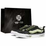 Vans Knu Skool Skateboard Shoes Unisex Low top Black VN0009QC6BT1(Team113-S-BOX) 35